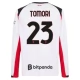 AC Milan Tomori 23 Vieraspelipaita 2025-26 Jalkapallo Pelipaidat Peliasut(L/S)