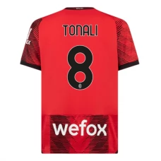 AC Milan Tonali 8 Kotipelipaita 2023-24 Jalkapallo Pelipaidat Peliasut