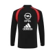 AC Milan Treeni Collegepaita 2003-04 - 1-4 Zip Retro Musta