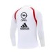 AC Milan Treeni Collegepaita 2003-04 - 1-4 Zip Retro Valkoinen