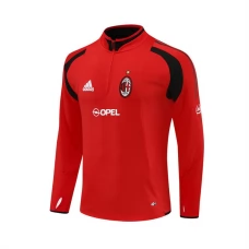 AC Milan Treeni Collegepaita 2004-05 - 1-4 Zip Retro Punainen