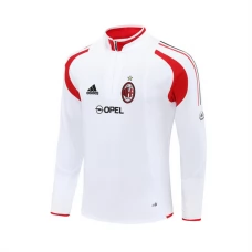 AC Milan Treeni Collegepaita 2004-05 - 1-4 Zip Retro Valkoinen