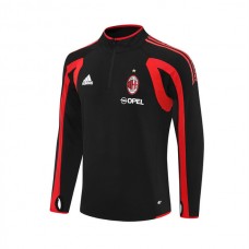 AC Milan Treeni Collegepaita 2005-06 - 1-4 Zip Retro Musta
