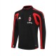AC Milan Treeni Collegepaita 2005-06 - 1-4 Zip Retro Musta