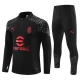 AC Milan Verryttelypuku 2023-24 - 1-4 Zip Musta