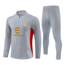 AC Milan Verryttelypuku 2024-25 - 1-4 Zip Harmaa
