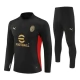 AC Milan Verryttelypuku 2024-25 - 1-4 Zip Musta