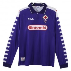 ACF Fiorentina Kotipelipaita Retro 1998-99 Jalkapallo Pelipaidat Peliasut(L/S)