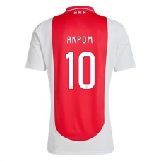 AFC Ajax Akpom 10 Kotipelipaita 2024-25 Jalkapallo Pelipaidat Peliasut