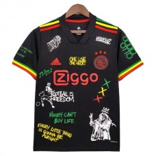 AFC Ajax Kolmas Pelipaita Limited Edition Bob Marley 2022-23 Jalkapallo Pelipaidat Peliasut