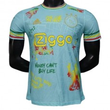 AFC Ajax Kotipelipaita Special Edition Bob Marley Blue 2025-26 Jalkapallo Pelipaidat Peliasut