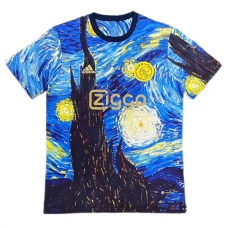 AFC Ajax Kotipelipaita Van Gogh The Starry Night Edition 2023-24 Jalkapallo Pelipaidat Peliasut