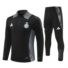 Al Nassr FC Lasten Verryttelypuku 2024-25 - 1-4 Zip Musta