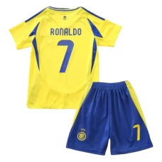 Al Nassr FC Ronaldo 7 Lasten Kotipelipaita 2024-25 Jalkapallo Pelipaidat Peliasut