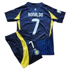 Al Nassr FC Ronaldo 7 Lasten Vieraspelipaita 2024-25 Jalkapallo Pelipaidat Peliasut