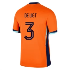 Alankomaat De Ligt 3 Kotipelipaita EM 2024 Jalkapallo Pelipaidat Peliasut