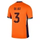 Alankomaat De Ligt 3 Kotipelipaita EM 2024 Jalkapallo Pelipaidat Peliasut