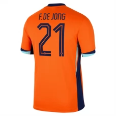 Alankomaat F.De Jong 21 Kotipelipaita EM 2024 Jalkapallo Pelipaidat Peliasut