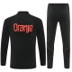Alankomaat Lasten Tracksuit 2026-27 - 1-4 Zip Musta