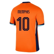 Alankomaat Memphis 10 Kotipelipaita EM 2024 Jalkapallo Pelipaidat Peliasut