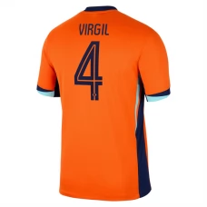 Alankomaat Virgil 4 Kotipelipaita EM 2024 Jalkapallo Pelipaidat Peliasut