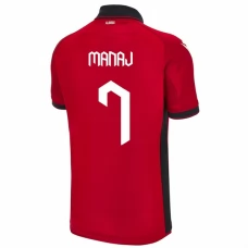 Albania Manaj 7 Kotipelipaita EM 2024 Jalkapallo Pelipaidat Peliasut
