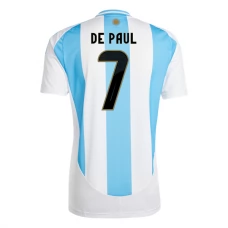 Argentiina De Paul 7 Kotipelipaita Copa América 2024 Jalkapallo Pelipaidat Peliasut