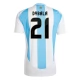 Argentiina Dybala 21 Kotipelipaita Copa América 2024 Jalkapallo Pelipaidat Peliasut