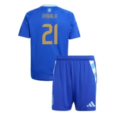 Argentiina Dybala 21 Lasten Vieraspelipaita Copa América 2024 Jalkapallo Pelipaidat Peliasut