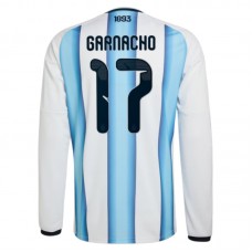 Argentiina Garnacho 17 MM Kotipaita 2026 Pelipaita Long Sleeve