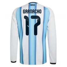 Argentiina Garnacho 17 MM Kotipaita 2026 Pelipaita Long Sleeve