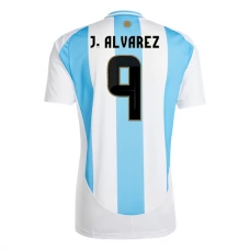 Argentiina J.Alvarez 9 Kotipelipaita Copa América 2024 Jalkapallo Pelipaidat Peliasut