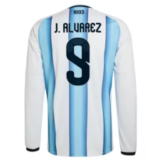 Argentiina J.Alvarez 9 MM Kotipaita 2026 Pelipaita Long Sleeve