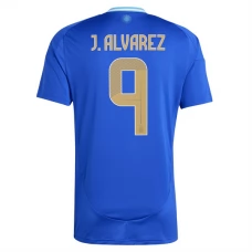 Argentiina J.Alvarez 9 Vieraspelipaita Copa América 2024 Jalkapallo Pelipaidat Peliasut