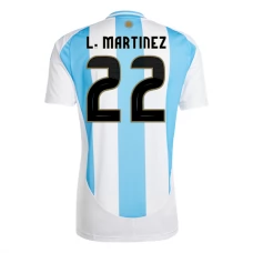 Argentiina L.Martinez 22 Kotipelipaita Copa América 2024 Jalkapallo Pelipaidat Peliasut