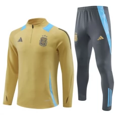 Argentiina Lasten Verryttelypuku 2024-25 - 1-4 Zip Gold