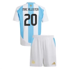 Argentiina Mac Allister 20 Lasten Kotipelipaita Copa América 2024 Jalkapallo Pelipaidat Peliasut