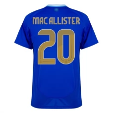 Argentiina Mac Allister 20 Vieraspelipaita Copa América 2024 Jalkapallo Pelipaidat Peliasut