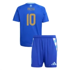 Argentiina Messi 10 Lasten Vieraspelipaita Copa América 2024 Jalkapallo Pelipaidat Peliasut