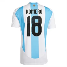 Argentiina Romero 18 Kotipelipaita Copa América 2024 Jalkapallo Pelipaidat Peliasut
