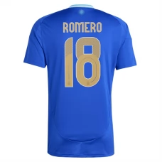 Argentiina Romero 18 Vieraspelipaita Copa América 2024 Jalkapallo Pelipaidat Peliasut