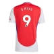 Arsenal FC G.Jesus 9 Kotipelipaita 2024-25 Jalkapallo Pelipaidat Peliasut