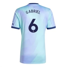 Arsenal FC Gabriel 6 Kolmas Pelipaita 2024-25 Jalkapallo Pelipaidat Peliasut