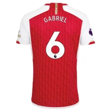 Arsenal FC Gabriel 6 Kotipelipaita 2023-24 Jalkapallo Pelipaidat Peliasut