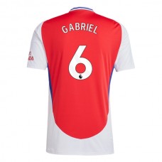 Arsenal FC Gabriel 6 Kotipelipaita 2024-25 Jalkapallo Pelipaidat Peliasut