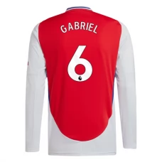 Arsenal FC Gabriel 6 Kotipelipaita 2024-25 Jalkapallo Pelipaidat Peliasut(L/S)