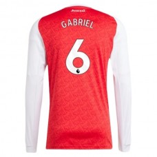 Arsenal FC Gabriel 6 Kotipelipaita 2025-26 Jalkapallo Pelipaidat Peliasut(L/S)