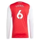 Arsenal FC Gabriel 6 Kotipelipaita 2025-26 Jalkapallo Pelipaidat Peliasut(L/S)