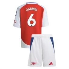 Arsenal FC Gabriel 6 Lasten Kotipelipaita 2024-25 Jalkapallo Pelipaidat Peliasut