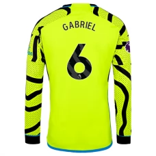 Arsenal FC Gabriel 6 Vieraspelipaita 2023-24 Jalkapallo Pelipaidat Peliasut(L/S)